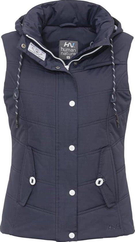 Blauwe bodywarmers voor dames kopen .